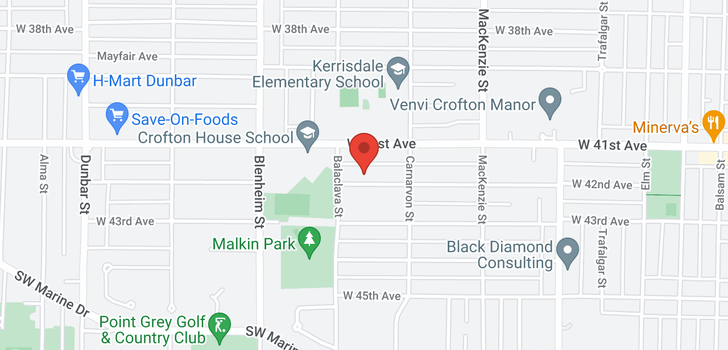 map of 3137 W 42ND AVENUE
